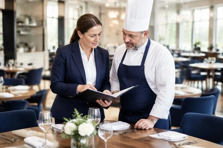 Food and beverage leadership in a hotel dining setting